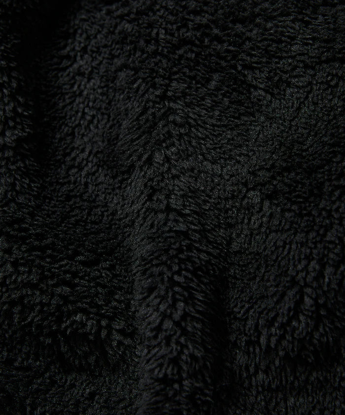 Relaxed Fit Raglan Sleeve Shaggy Fleece Pullover