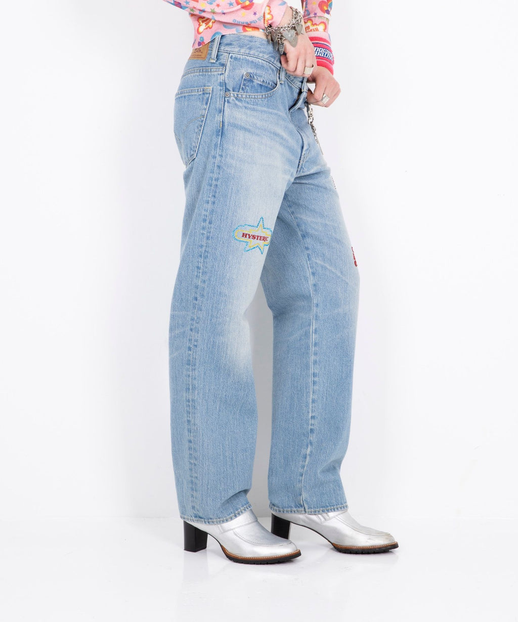 HYS Logo Straight Denim Pants