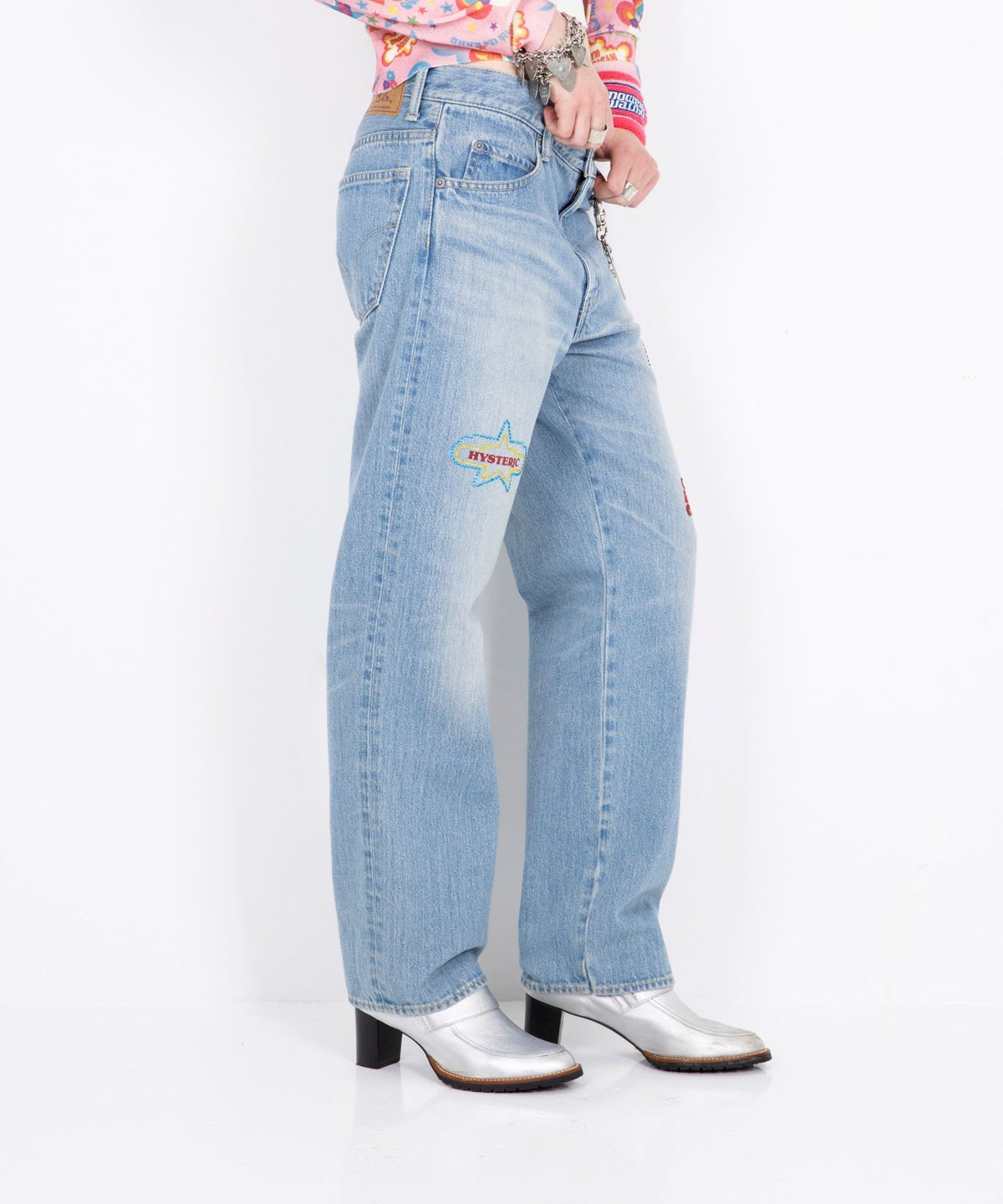HYS Logo Straight Denim Pants