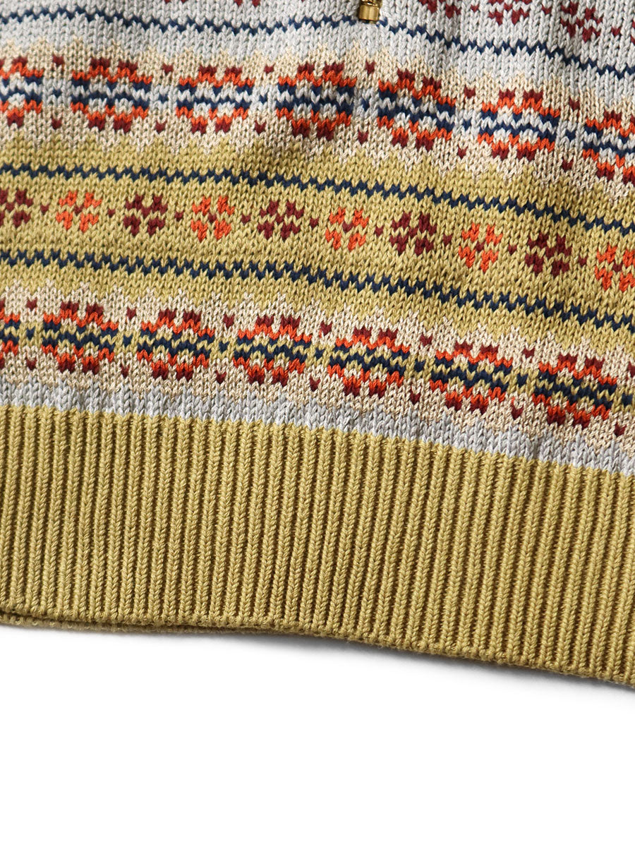 5G Fair Isle Half ZIP Vest