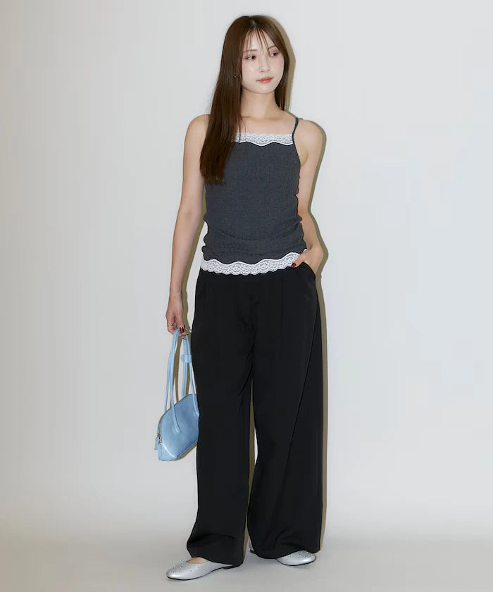 2-pleat slacks pants limited edition