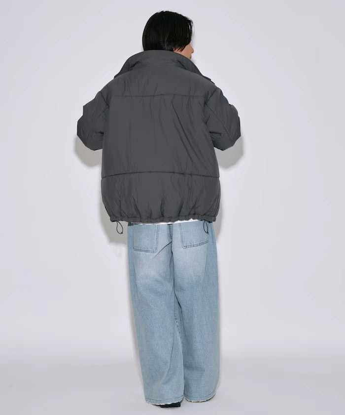 PRIMALOFT PUFF JACKET / Primaloft Stand Collar Puff Jacket / Insulated Blouson