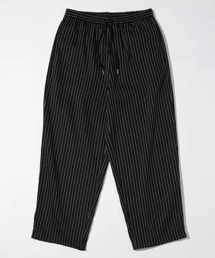 Spindle Stripe Easy Wide Pants / Compatible with Setup