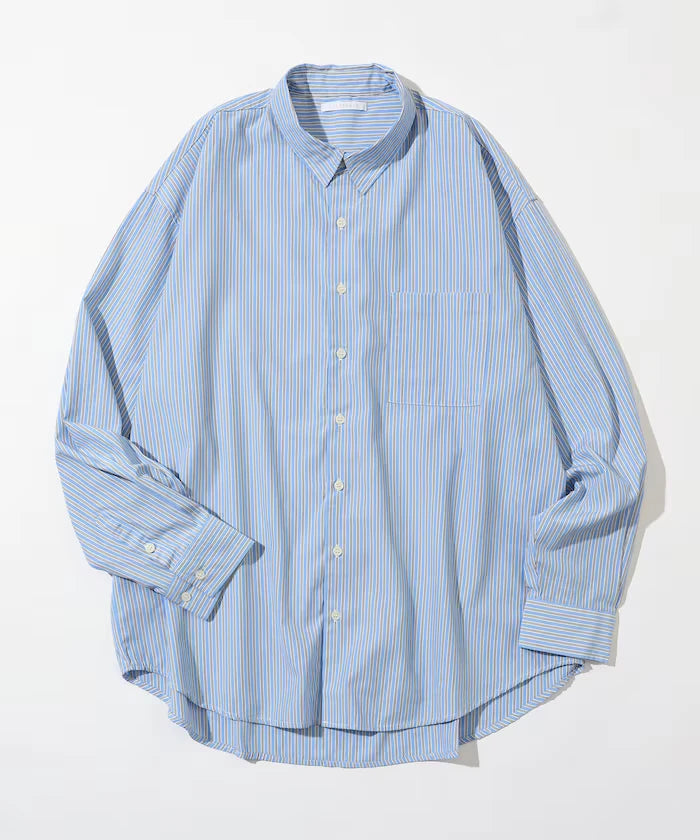 <New Color Added> Relaxed Fit Broad Shirt / Regular Collar / Long Sleeve