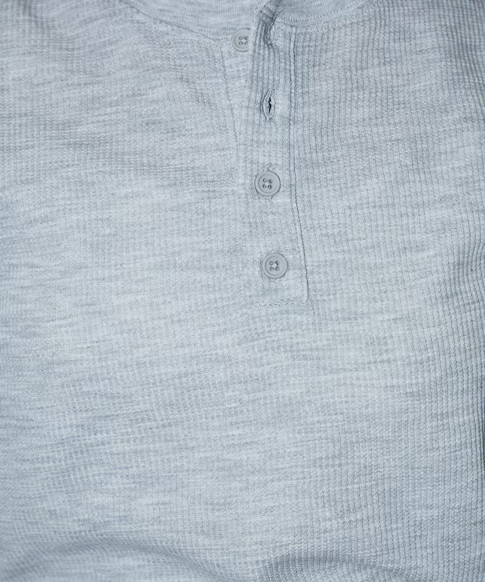 Light Waffle Henley Neck T-Shirt Limited Edition