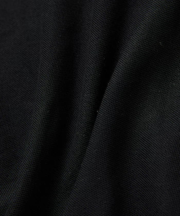 One Point Embroidered Pique Skipper Polo Shirt