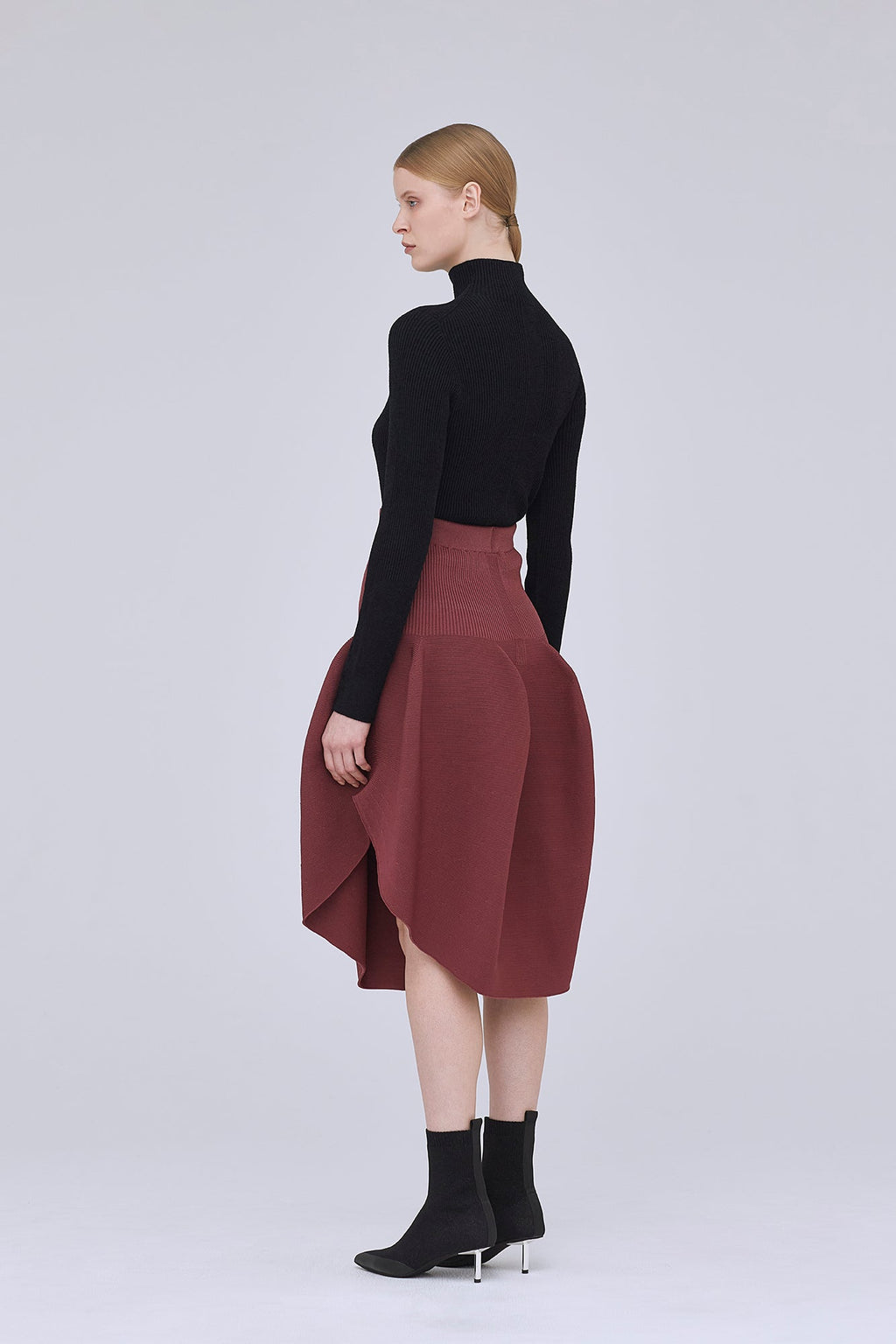 PORTRAIT VELVET MOCKNECK TOP