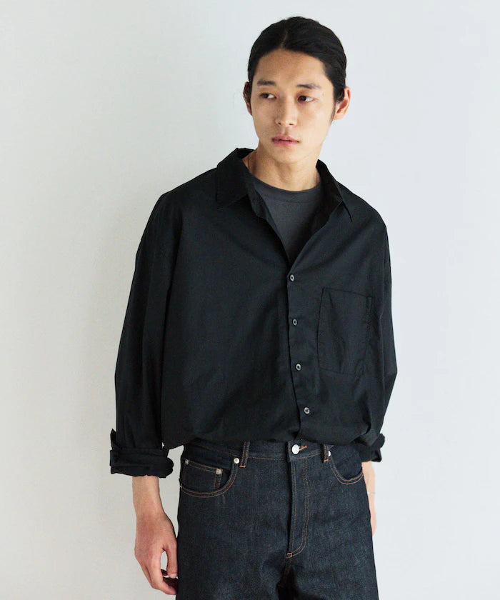<New Color Added> Relaxed Fit Broad Shirt / Regular Collar / Long Sleeve