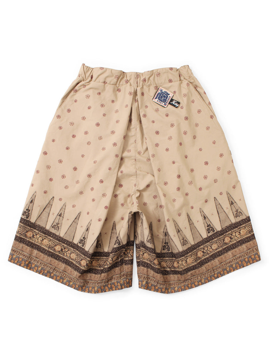 40/2 Coma Weather Sarasa Pattern Easy Rice Rice Shorts