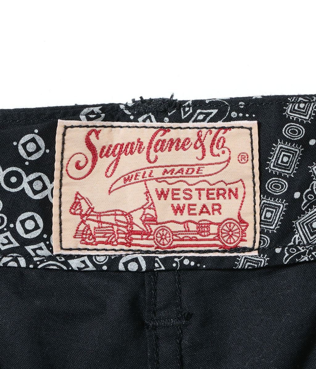 NATIVE AMERICAN BANDANA PATCHWORK PRINT WORK SHORTS