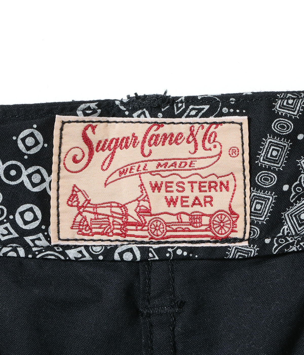 NATIVE AMERICAN BANDANA PATCHWORK PRINT WORK SHORTS