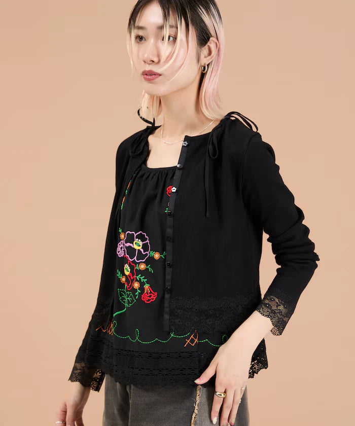 Eyelet Lace Cardigan