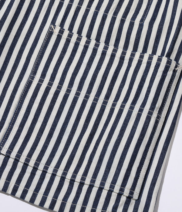 HEADLIGHT × FICTION ROMANCE NOS 7oz. 1 / 4" INDIGO STRIPE WORK COAT