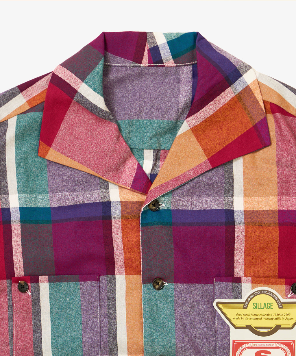 rib blouson deadstock multi check