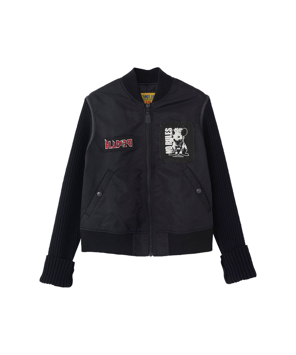 KILLER KITTEN Knit Remake MA-1 Jacket