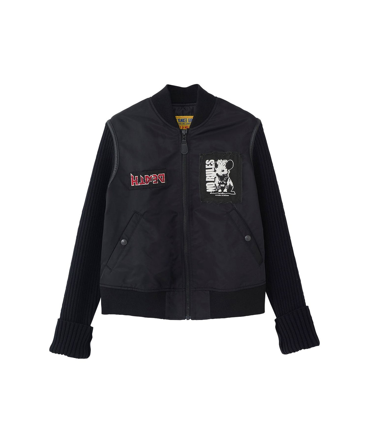 KILLER KITTEN Knit Remake MA-1 Jacket