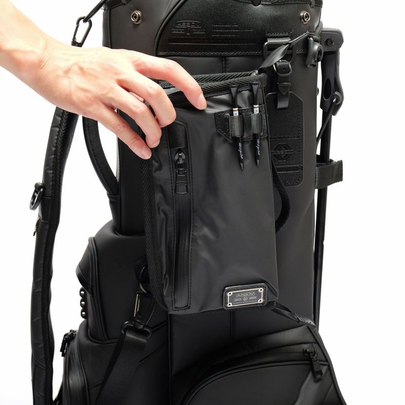 NYLON POLYCA CADDY BAG BLACK