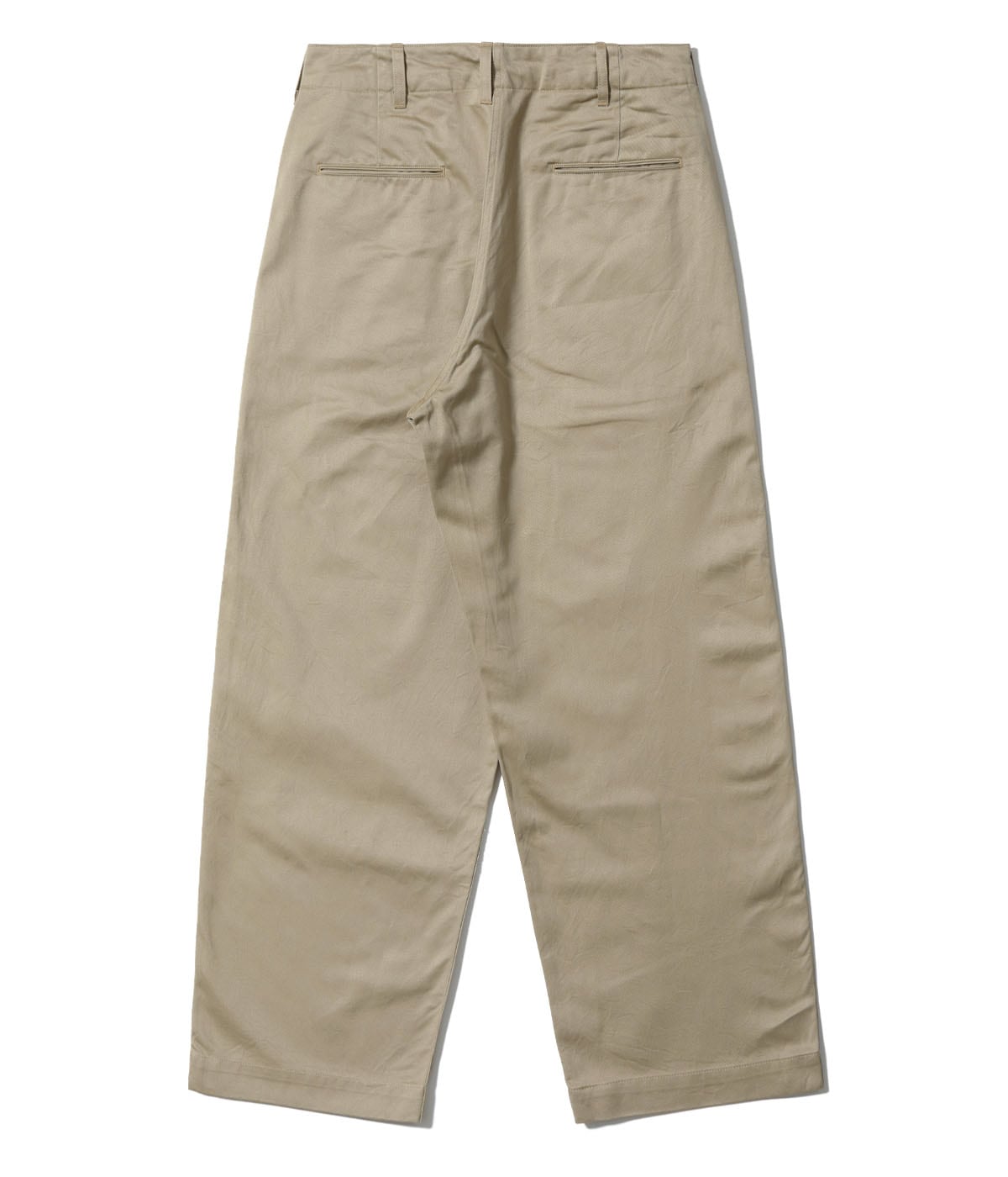 MODUCT BAGGY TROUSERS, COTTON, KHAKI, TYPE-Ⅰ
