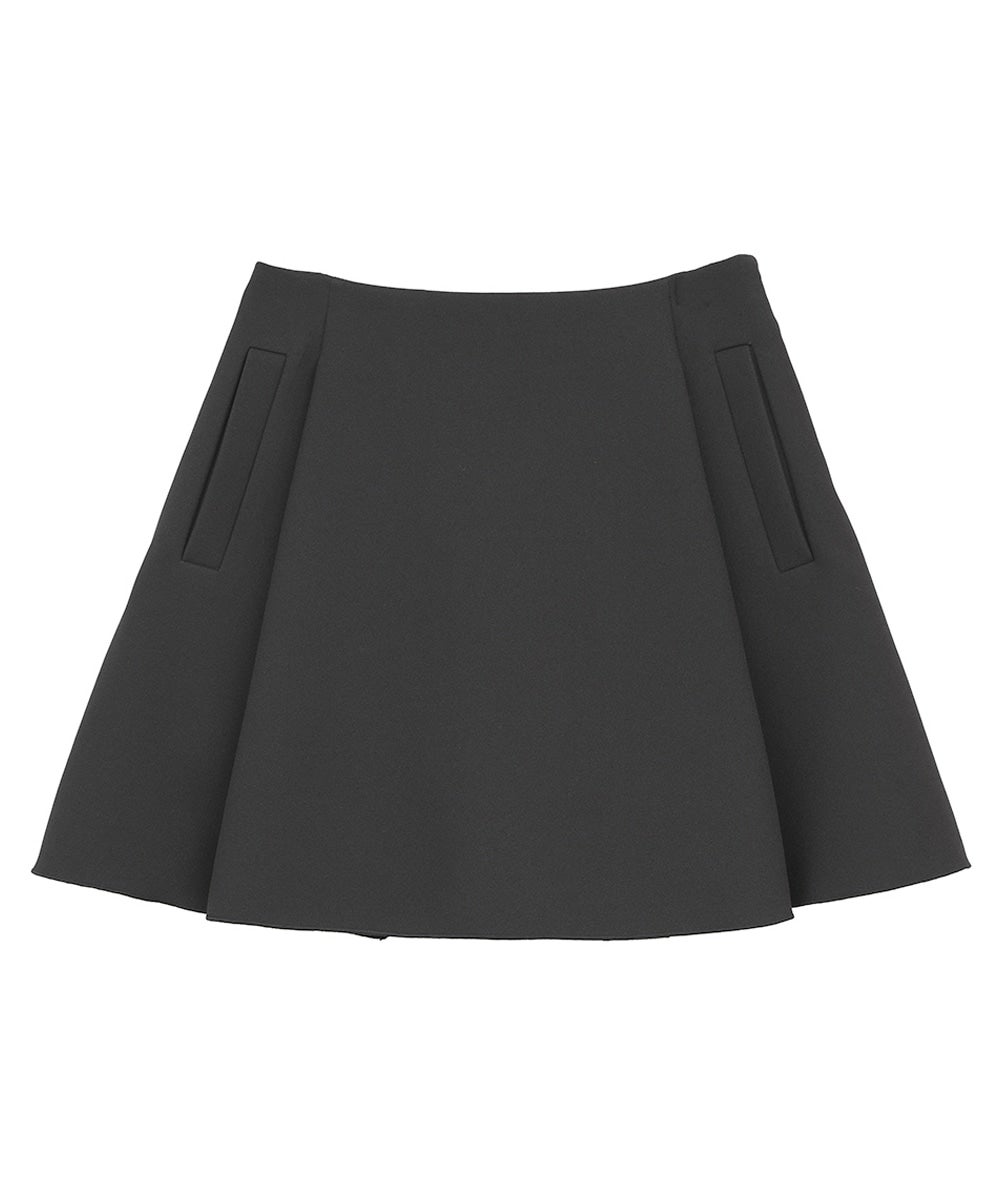 LOW WAIST FLARE MINI SKIRT