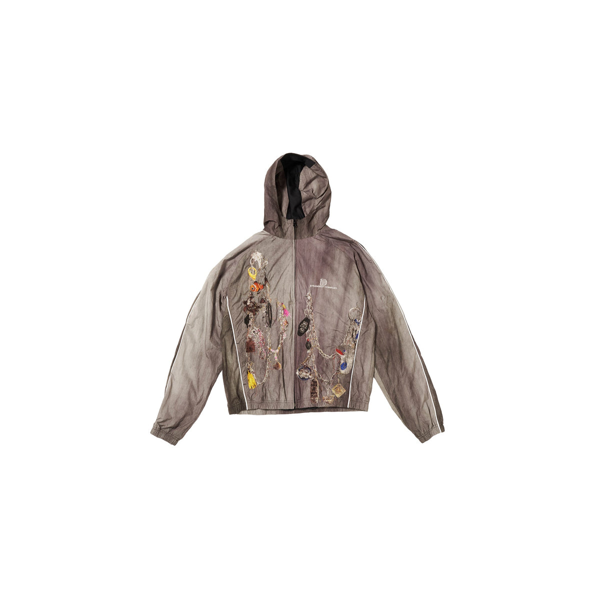 EMBROIDERED CHAIN TRACK JACKET