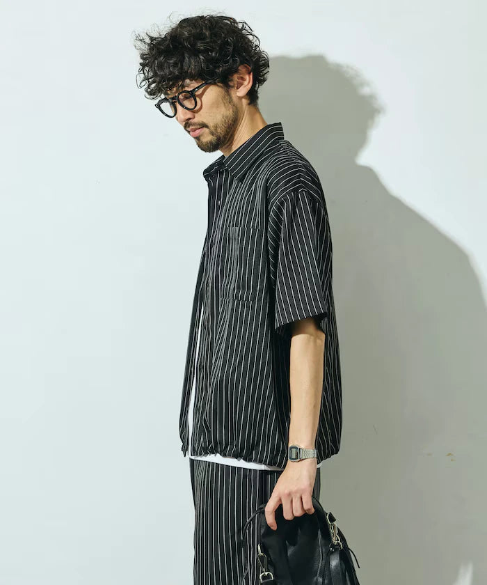 Spindle Stripe Short Sleeve Shirt / Compatible with Setup