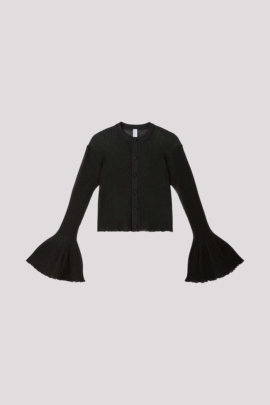 HYPHA LUCENT GLITTER BELL SLEEVE CARDIGAN