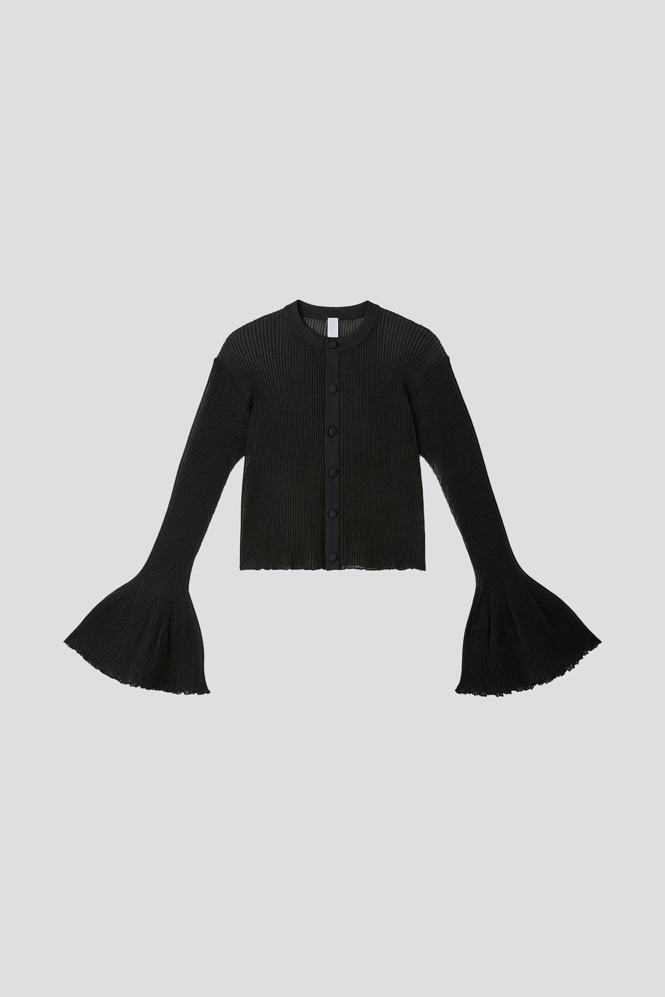 HYPHA LUCENT GLITTER BELL SLEEVE CARDIGAN