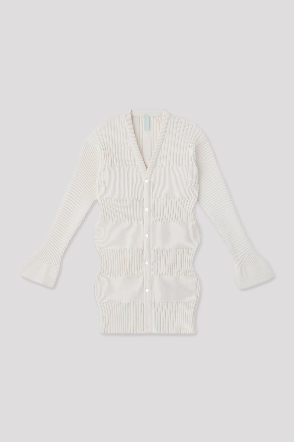 FLUTED LONG CARDIGAN