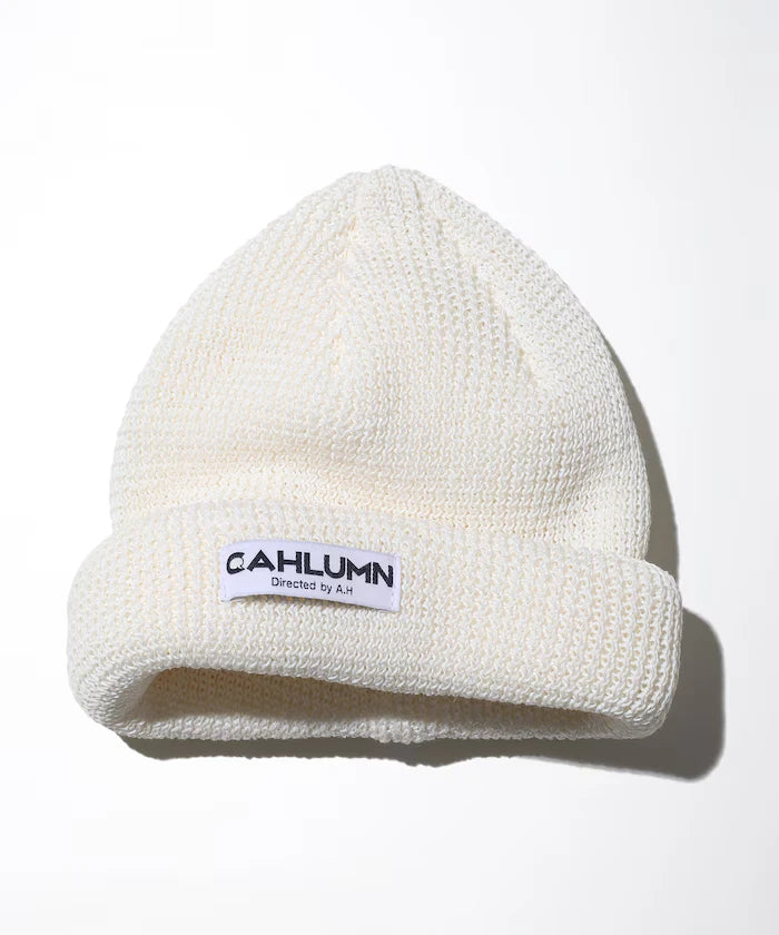 Straw Yarn Roll Knit Cap
