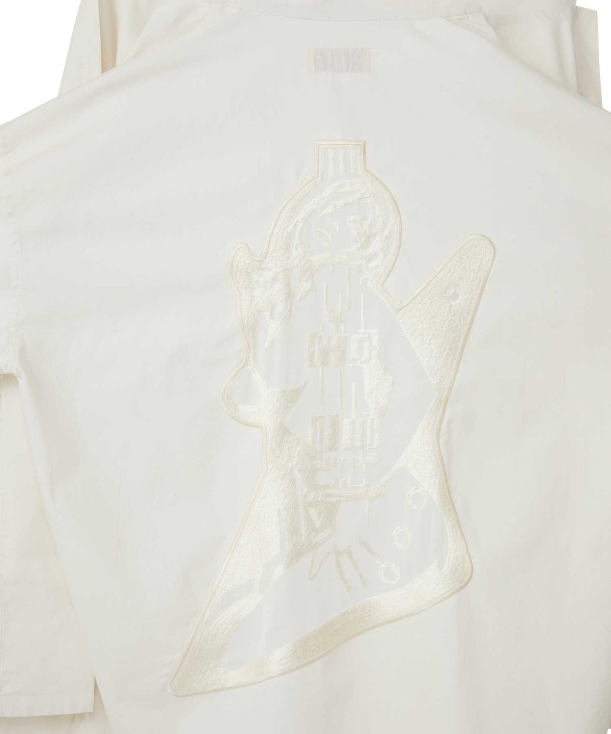 Guitar Girl Embroidered Oversized Shirt