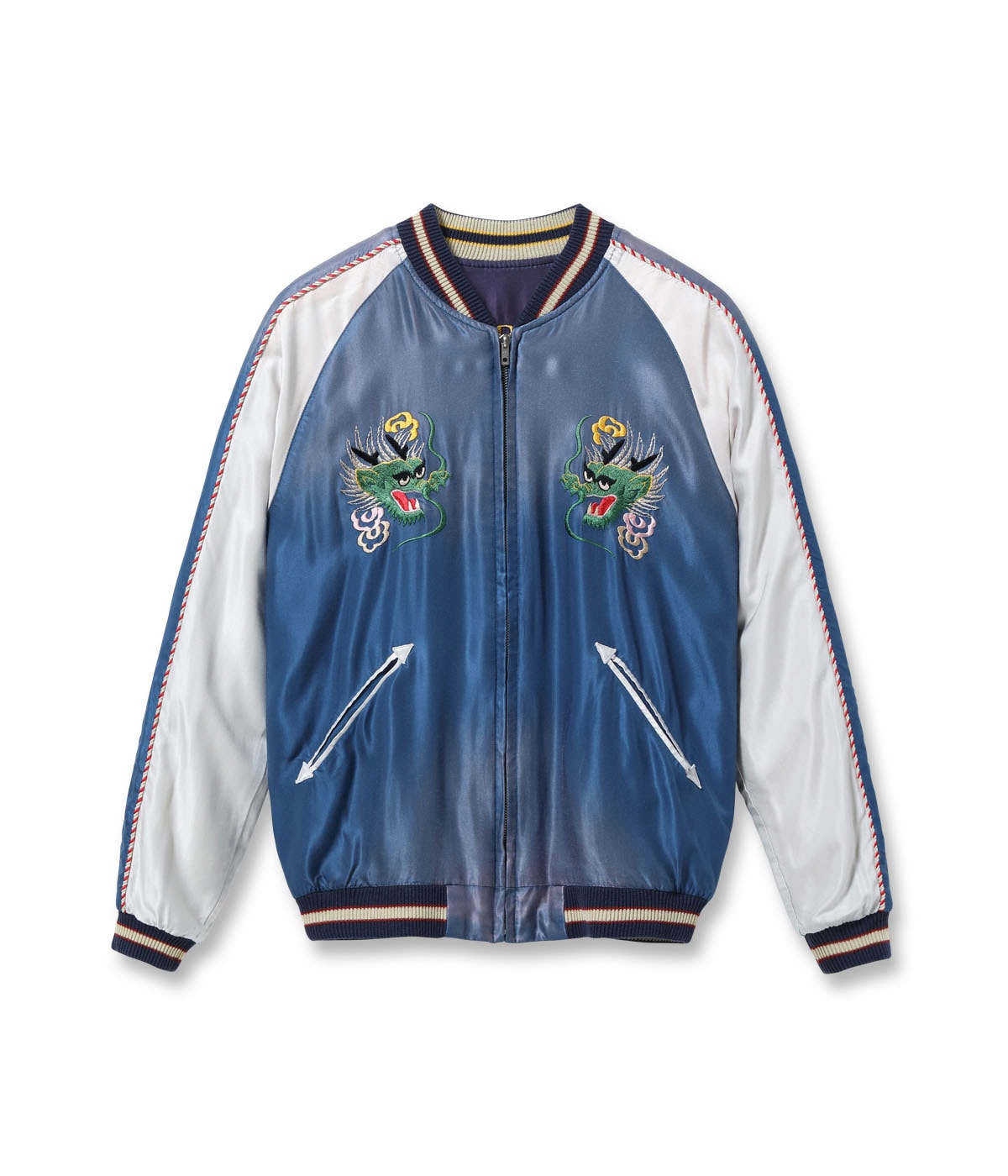 Early 1950s Style Acetate Souvenir Jacket ���EAGLE & DRAGON��� �� ���JAPAN MAP��� (AGING MODEL)