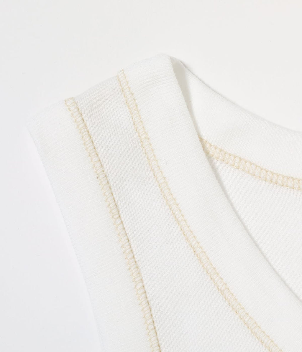 UNDERSHIRTS, COTTON SUMMER-SLEEVELESS