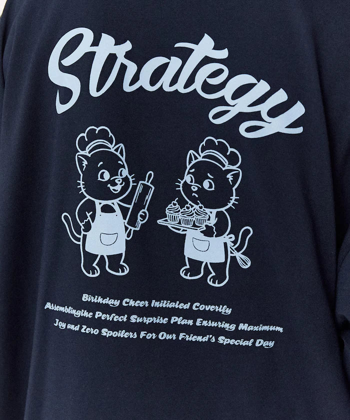 <Functional Material> STRATEGY Cat Print T-Shirt Limited Edition