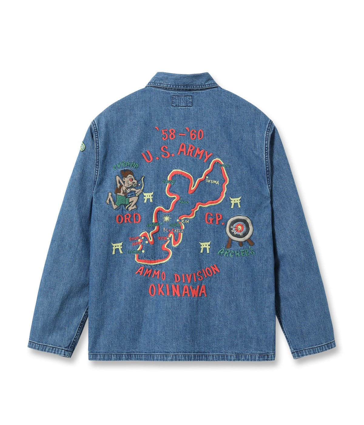 Late 1950s Style Blue Denim Okinawa Jumper ���CHIBANA ARCHER'S��� (AGING MODEL)