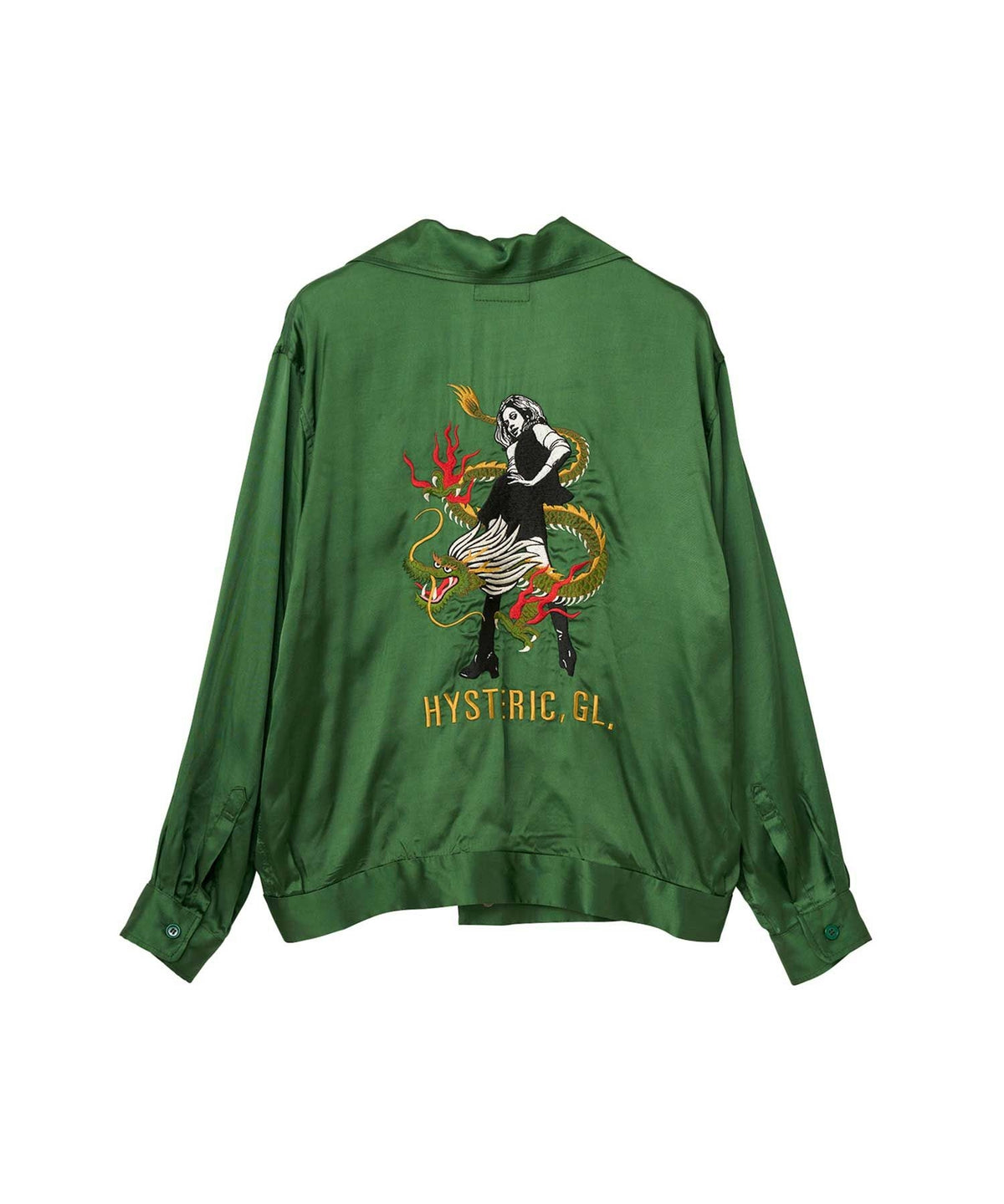 DRAGON FLAME Embroidered Souvenir Shirt