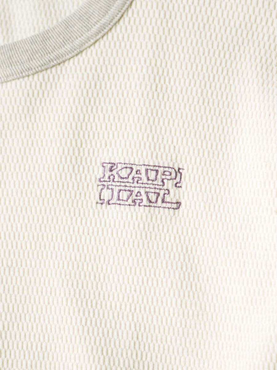 Waffle Jersey Small Flower pt 2TONE Long T (KAPITAL Embroidery)
