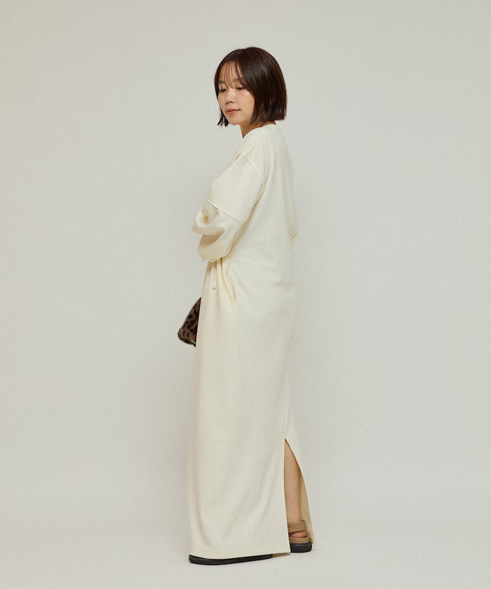 Cocoon Sleeve Damboru Sweat One-Piece / Spindle