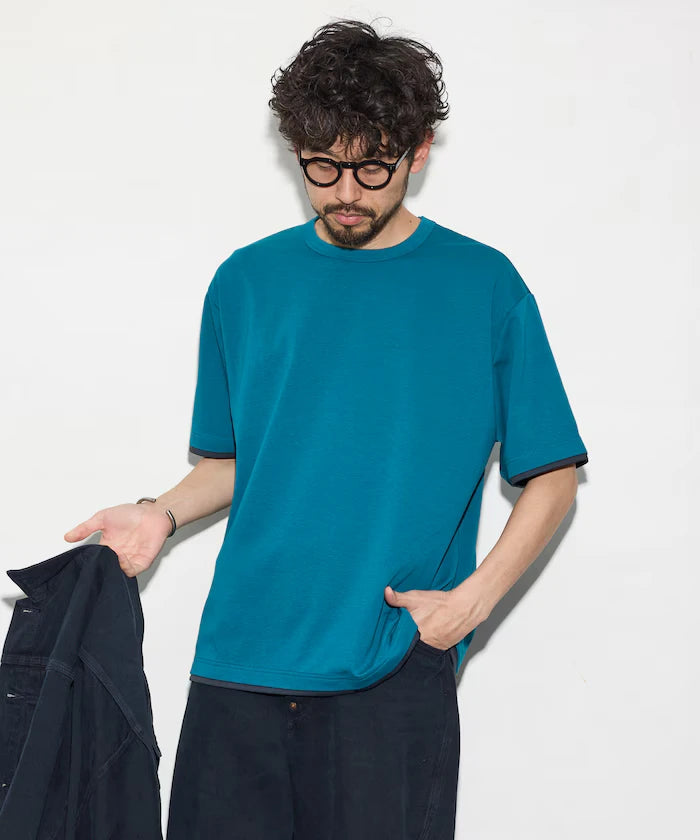 Relaxed Fit Reversible Cardboard Short Sleeve T-Shirt / Color Design