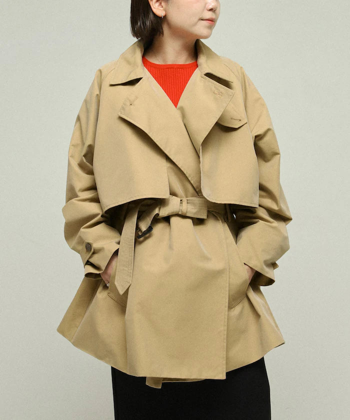 T/C Chambray Short Trench Coat