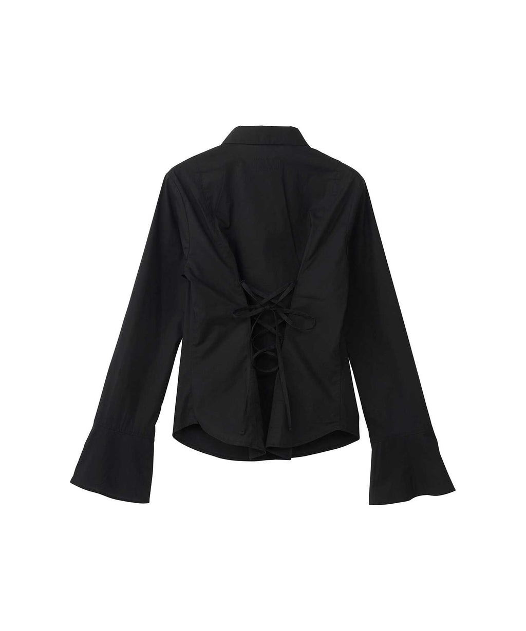 Hysteric Spider Lace Up Frill Cuff Blouse
