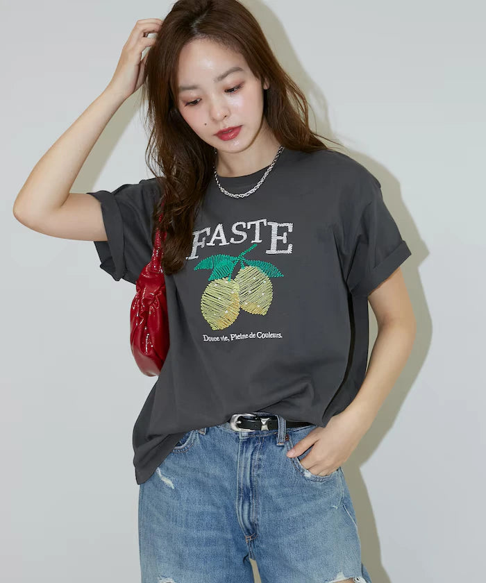 Lemon Embroidery T-shirt Limited Edition