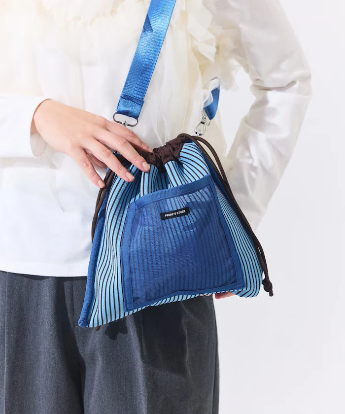 Multiway Color Knit Frill Shoulder Bag