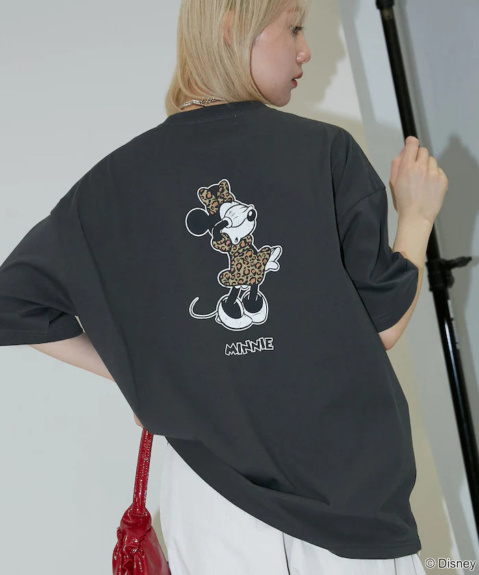<Functional Material>Mickey Mouse & Minnie Mouse/Face T-Shirt Limited Edition