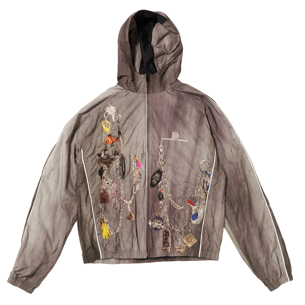 EMBROIDERED CHAIN TRACK JACKET