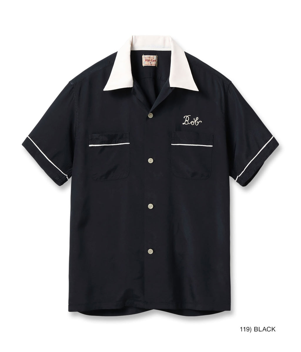 RAYON BOWLING SHIRT “PIPING”