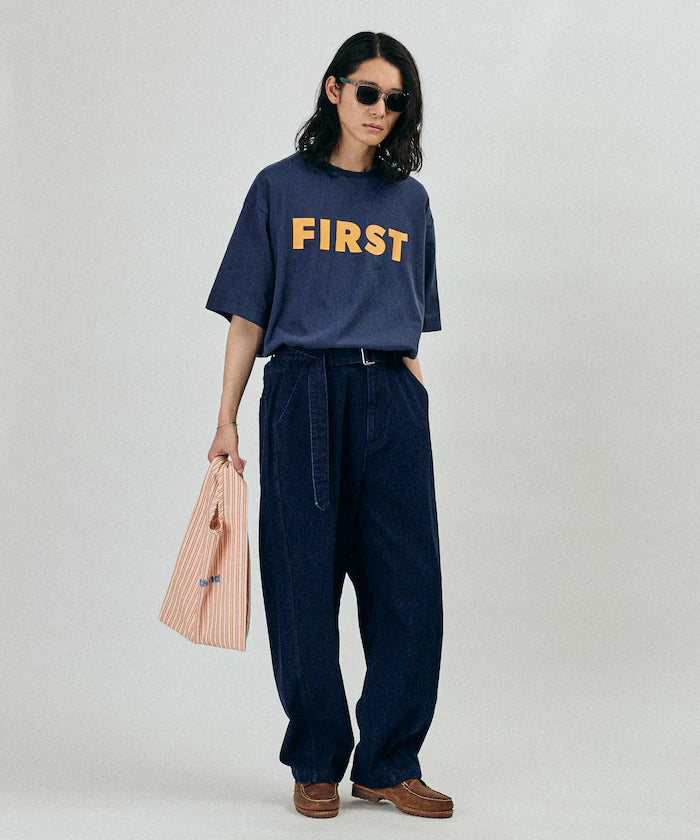 6 Ounce Front Logo Print Crew Neck T-Shirt / Print T-Shirt PR FIRST 【Limited Edition】