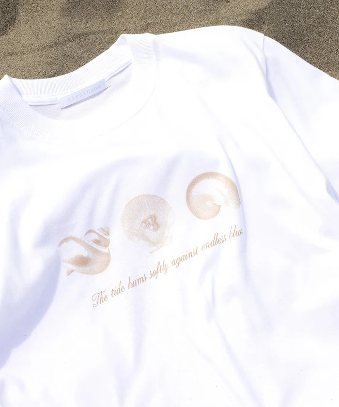 Comfortable Shell Print Crew Neck T-Shirt
