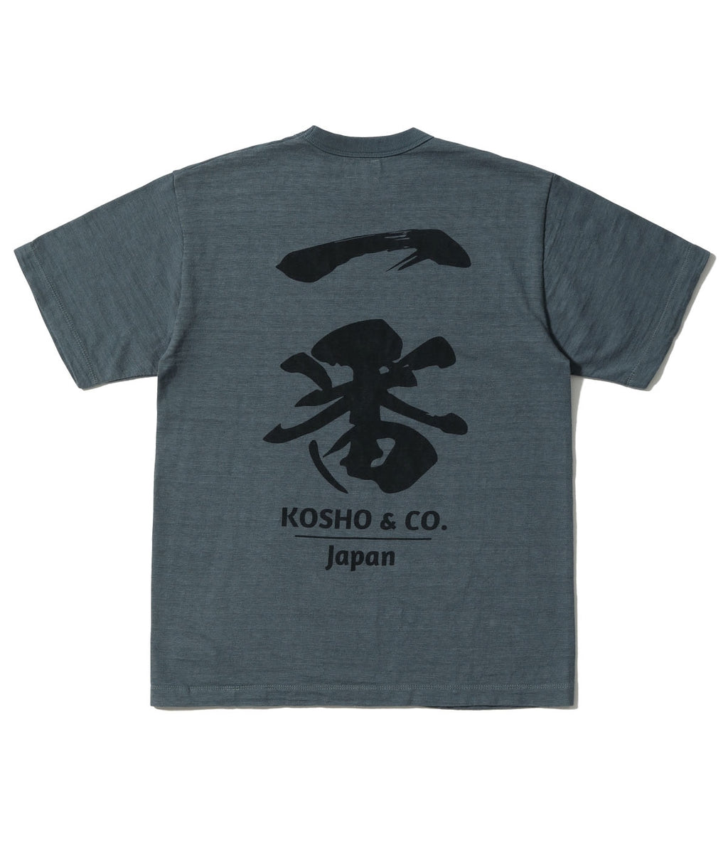KOSHO & CO. SLUB YARN T-SHIRT "Ichiban"