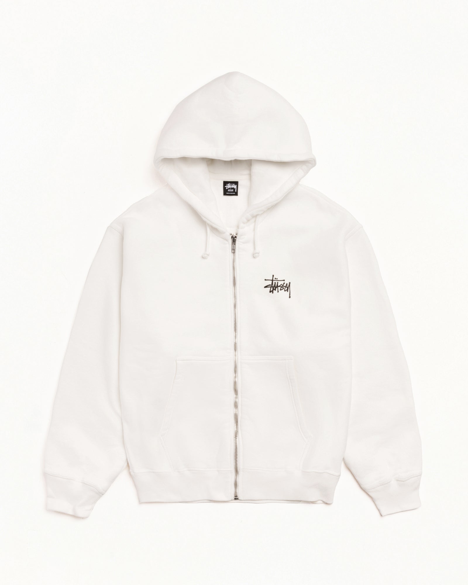 BASIC STÜSSY ZIP HOODIE PIGMENT DYED