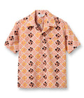 DOBBY COTTON OPEN SHIRT “SQUARE & DOT”